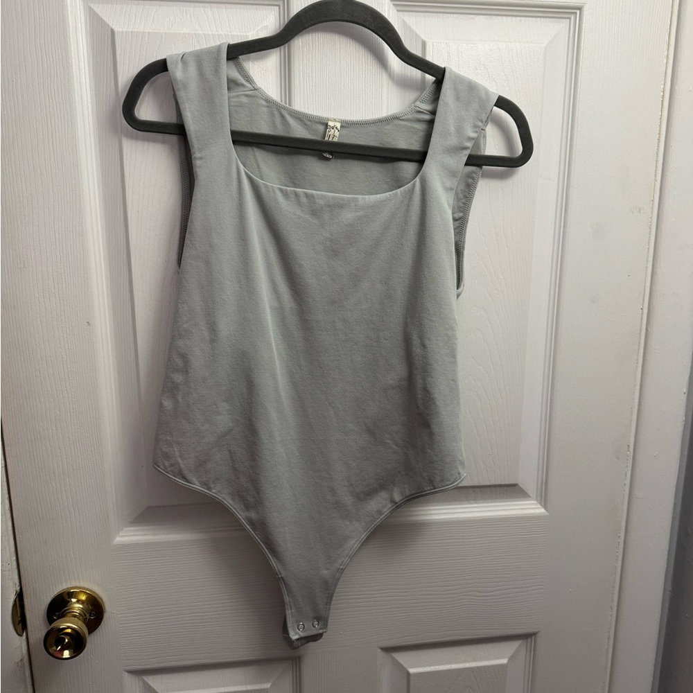 Free People Light Gray‎ Bodysuit